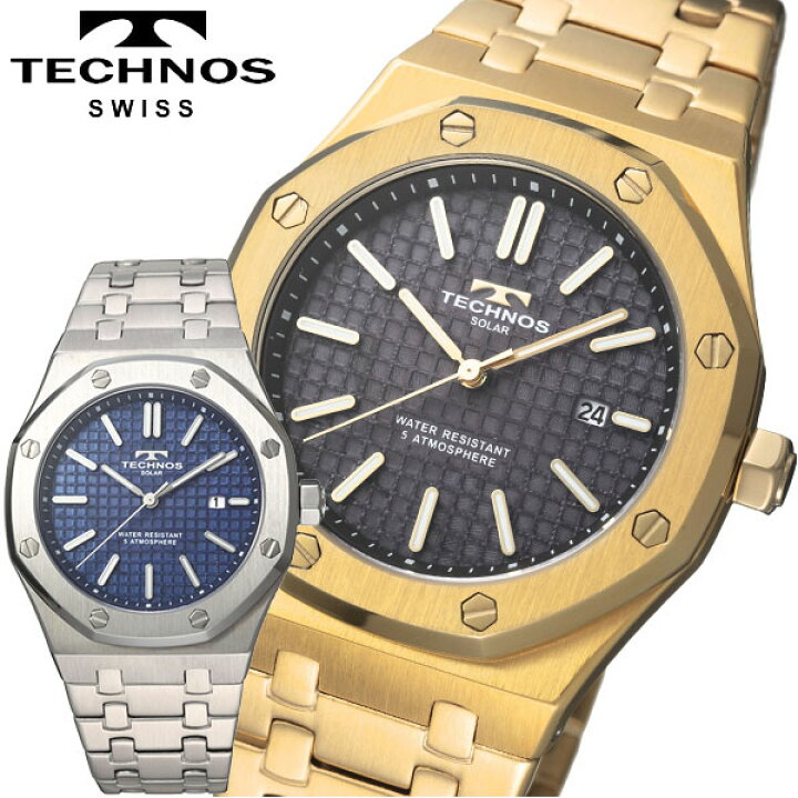 楽天市場】TECHNOS テクノス 腕時計 メンズ ウォッチ ソーラー 5気圧 