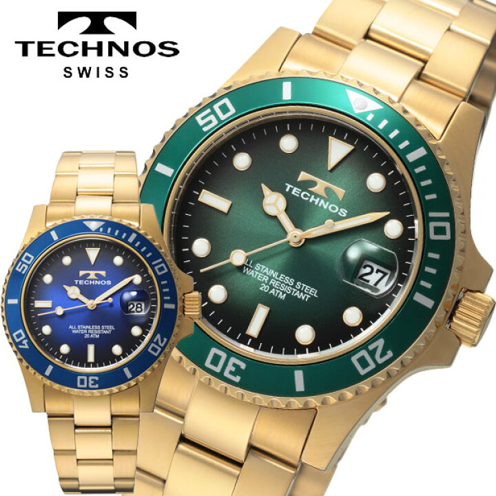楽天市場】TECHNOS テクノス 腕時計 メンズ ウォッチ 20気圧防水 