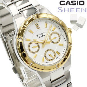 CASIO SHEEN JVI V[ v fB[X ̓ rv v[g S[h SHE-3800SG-7AEF
