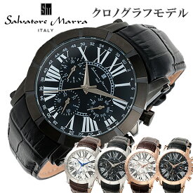 サルバトーレマーラ 腕時計 メンズ マルチファンクション カレンダー 革ベルト レザー クラシック 人気 ブランド ウォッチ SM25101 Salvatore Marra