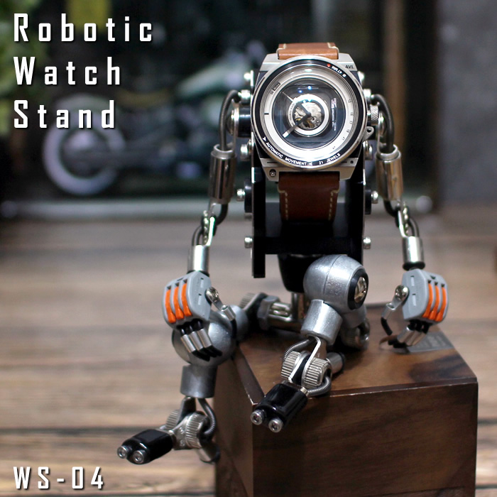 楽天市場】602 Creative Lab ロボット型ウォッチスタンド 腕時計 