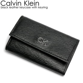【楽天スーパーSALE】Calvin Klein　カルバンクライン メンズ キーケース レザー ブランド ブラック 6連 シンプル キーリング 31ck170002