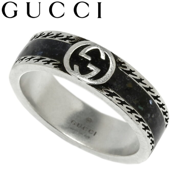 楽天市場】GUCCI グッチ リング 指輪 シルバー インターロッキングG 