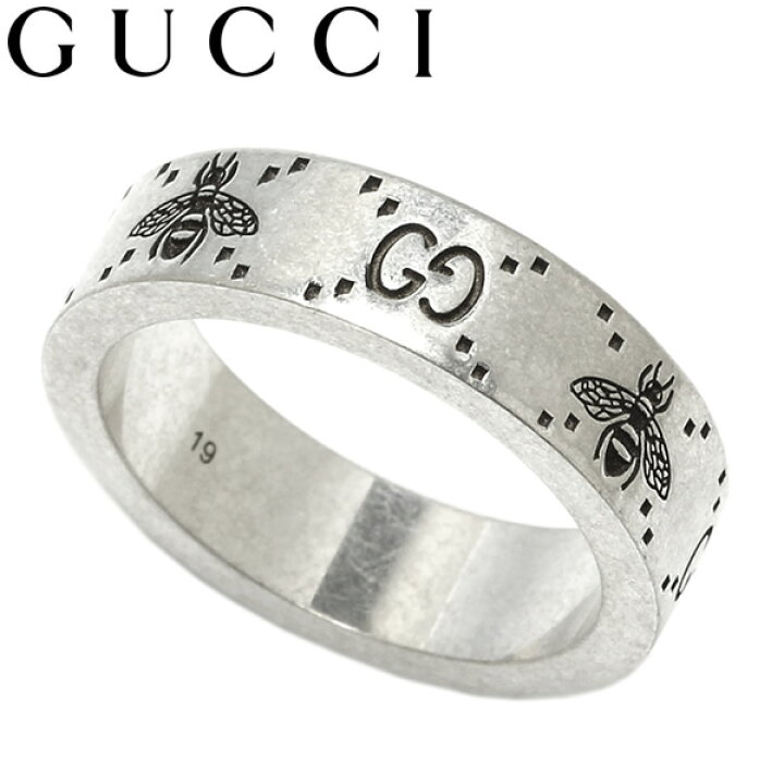 楽天市場】GUCCI グッチ リング 指輪 シルバー GG ビー ハチ メンズ 