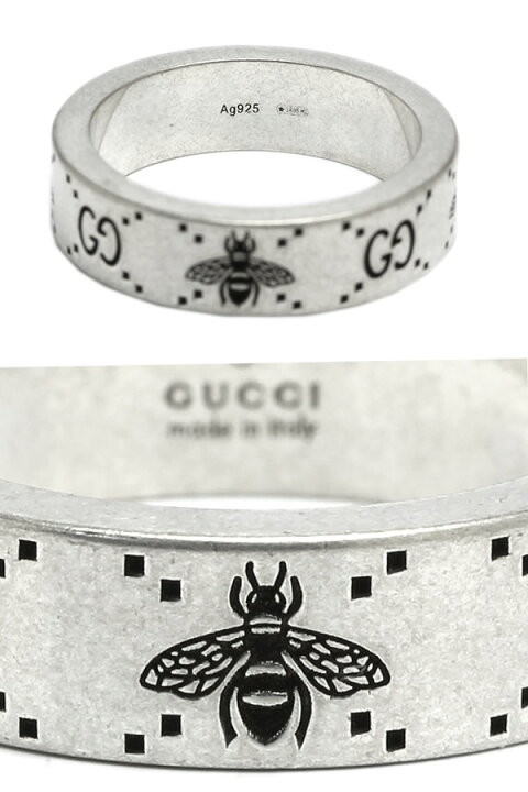 楽天市場】GUCCI グッチ リング 指輪 シルバー GG ビー ハチ メンズ 