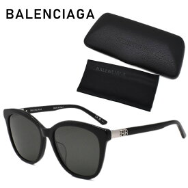 バレンシアガ サングラス メンズ レディース ブランド UVカット ユニセックス メガネ ケース付 BALENCIAGA アジアンフィット BB0183SA-001