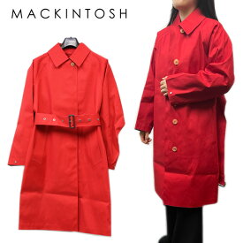 【マラソンセール】【半額 50%OFF】MACKINTOSH マッキントッシュ ゴム引き ステンカラーコート レディース コットン レッド 赤 ブランド ゴム引き ステンカラーコート RO4838