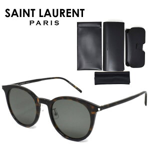 サンローラン サングラス メンズ レディース ウェリントン UVカット ユニセックス メガネ ケース付 SAINT LAURENT アジアンフィット SL488K-002