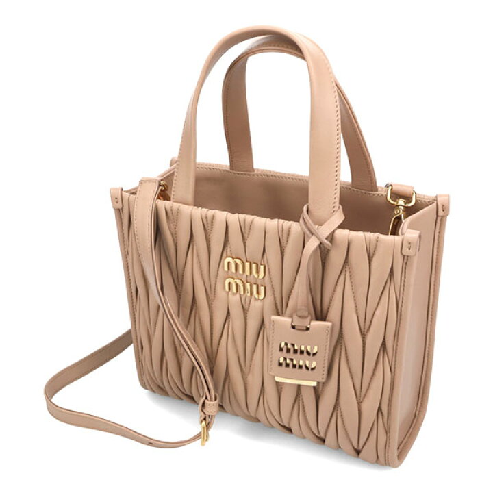 楽天市場】ミュウミュウ バッグ レディース MIUMIU マテラッセレザー 