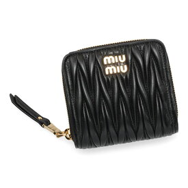 ミュウミュウ 財布 レディース miumiu マテラッセレザー 5ML522 2FPP NERO ブラック