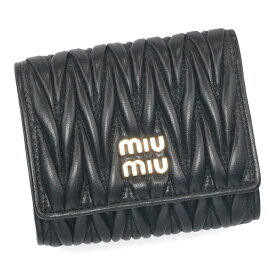ミュウミュウ 財布 レディース MIUMIU マテラッセレザー 5MH033 2FPP NERO ブラック