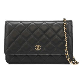 シャネル チェーンウォレット レディース CHANEL AP0250 Y01295 C3906 ブラック ゴールド金具