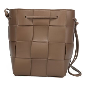 ボッテガヴェネタ バッグ レディース BOTTEGA VENETA スモール カセット クロスボディ バケットバッグ 680218 VCQC4 2560 トープグレー