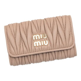 ミュウミュウ キーケース レディース MIUMIU マテラッセ 5PG222 2FPP CAMEO カメオベージュ