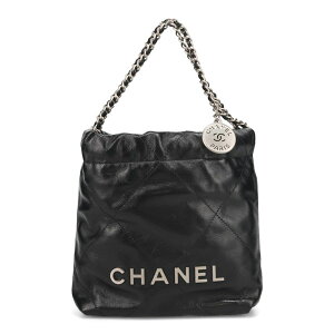 �V���l�� �o�b�O ���f�B�[�X CHANEL �V���l��22 �~�j�n���h�o�b�O AS3980 B19057 94305 �u���b�N �}�b�g�V���o�[����