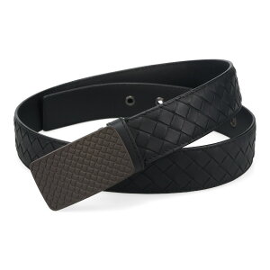 �{�b�e�K���F�l�^ �x���g �����Y BOTTEGA VENETA �C���g���`���[�g 496322 VAYD0 1000 �K�����^���o�b�N�� �u���b�N 90cm