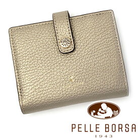 ペレボルサ 財布 レディース PELLE BORSA レネット 4761-GO ゴールド