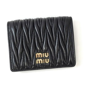 ミュウミュウ 財布 レディース MIUMIU マテラッセレザー 5MV204 2FPP NERO ブラック