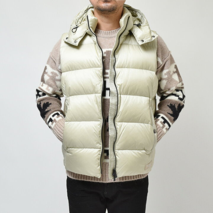 タトラスダウンベストポセイドーネベージュサイズ2 - ダウンベスト  