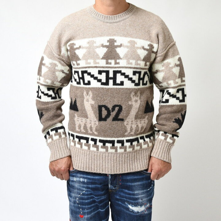 楽天市場】DSQUARED2 / ディースクエアードミドルゲージアルパカクルー 