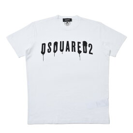 DSQUARED2 / ディースクエアードコットンロゴプリントS/Sカットソー S74GD0962 72121000023