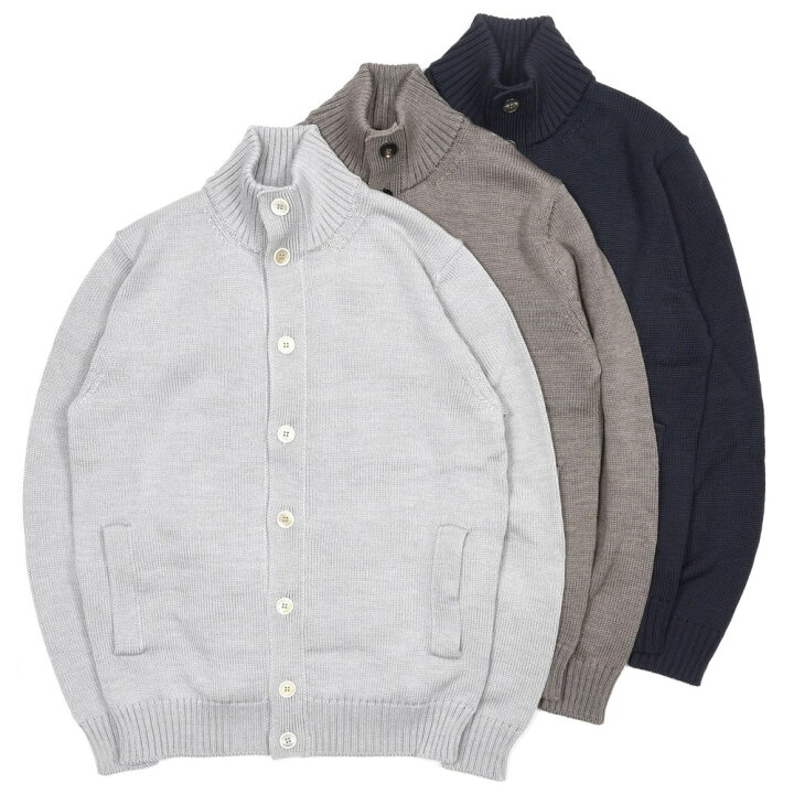 楽天市場】ZANONE / ザノーネ5ゲージウールスタンドカラーニット  