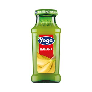 ヨーガ yoga ヨーガスッコ・ディ・ バナナ 200ml バナナジュース 果汁入り飲料 果汁25% 濃厚 美味しい ジュース 瓶 飲みきりサイズ イタリア 食品 飲料