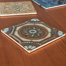 ANGLE アングル TILE POT STAND BROWN IZ73999S★ タイル ポットスタンド 鍋敷き 日本製 焼き物 陶器 キッチン テーブルマット ポットマット potmat #73999