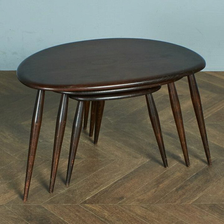 楽天市場】アーコール ERCOL ヴィンテージ ネストテーブル / ブルー 