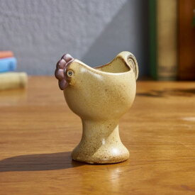 雑貨 陶器 かしわ窯 Lisa Larson Egg cup リサ・ラーソン エッグカップ にわとり 鳥 瀬戸焼 エッグスタンド ゆで卵 たまご 食器 ギフト プレゼント #90199