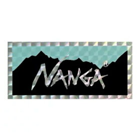 NANGA ホログラフィック ロゴ ステッカーサックス×ブラック ナンガ