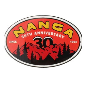 NANGA 30th アニバーサリー ステッカー オーバル (ORG×RED) ナンガ