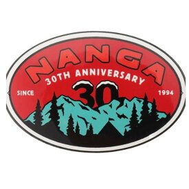 NANGA 30th アニバーサリー ステッカー オーバル (RED×GRN) ナンガ