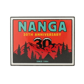 NANGA 30th アニバーサリー ステッカー スクエア ORG×RED ナンガ