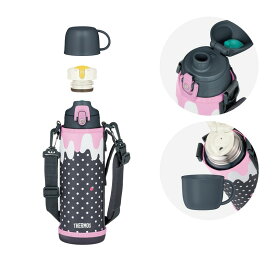 サーモス 真空断熱2ウェイボトル 1000ml グレーピンク FJJ-1001WF GYP THERMOS ※