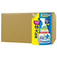 アース製薬 らくハピ アルコール除菌EX つめかえ 740ml...
