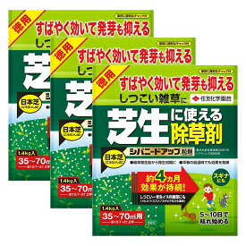 除草剤 シバニードアップ粒剤 1.4kg×3個 メヒシバ オオアレチノギク 雑草 芝生 KINCHO園芸