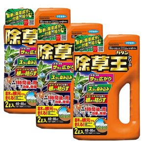 除草剤 雑草 カダン 除草王シリーズ ザッソージエース 2L×3本 スギナ ササ 農薬 枯らす 庭木 根 効果 グリホサート 公園 駐車場 フマキラー