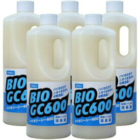 仮設トイレ専用消臭液 バイオジーシー600 1000ml BIO GC600×5本 仮設トイレ 悪臭対策 消臭剤 洗浄 防汚