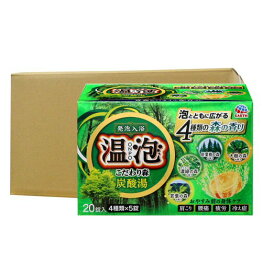 温泡 ONPO こだわり森 炭酸湯 45g×20錠入×12個【医薬部外品】アース製薬 入浴剤