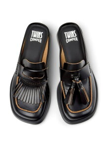 [�J���y�[��] TWINS / �J�W���A���V���[�Y CAMPER �J���y�[�� �V���[�Y�E�C ���[�X�A�b�v�E�h���X�V���[�Y �u���b�N�y���������z[Rakuten Fashion]
