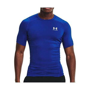 A_[A[}[(UNDER ARMOUR) RvbVEFA HG Armour Comp SS Royal/WHITE