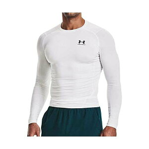 A_[A[}[(UNDER ARMOUR) RvbVEFA HG Armour Comp LS WHITE/BLACK