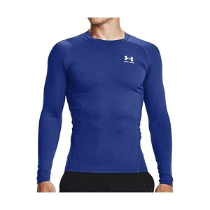 A_[A[}[(UNDER ARMOUR) RvbVEFA HG Armour Comp LS Royal/WHITE
