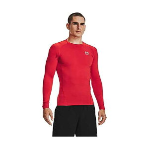 A_[A[}[(UNDER ARMOUR) RvbVEFA HG Armour Comp LS Red/White