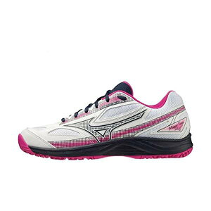 �~�Y�m(MIZUNO) �e�j�X�V���[�Y �u���C�N�V���b�g4 OC 61GB234160 �z���C�g/�l�C�r�[/�s���N 2E