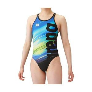 アリーナ(arena) 水着 練習用 ワンピース オープンバック SAR-4111W ブルー(BLU)