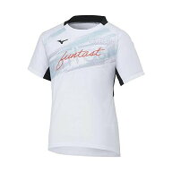 ミズノ(MIZUNO) バレーボール FUNTAST ウインドブレーカージャケット 半袖 V2MEA100 ホワイト
