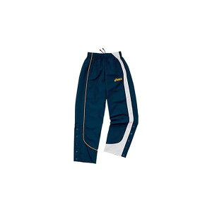 アシックス(ASICS) Jr ウォームアップパンツ XBJ21C 5011(ネイビー×ミディアムシルバー)
