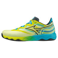 ミズノ(MIZUNO) 卓球シューズ ウエーブメダルNEO クッション性 フィット性 イエロー×ブラック×ライトブ…